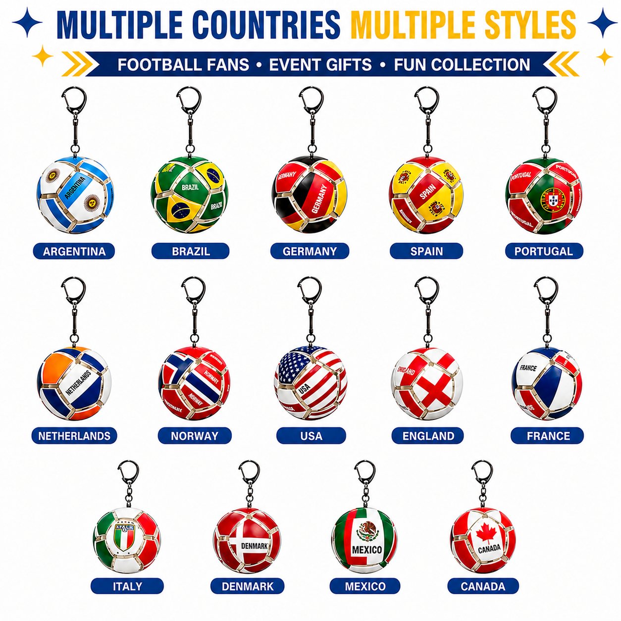 🔥LAST DAY 50% OFF💖⚽ Mini Flag Football Fidget Keychain|Pocket Stress Relief Pendant